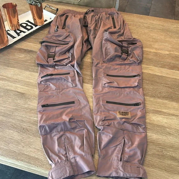 Mens Polyester Cargo Pants Medium - Picture 2 of 12